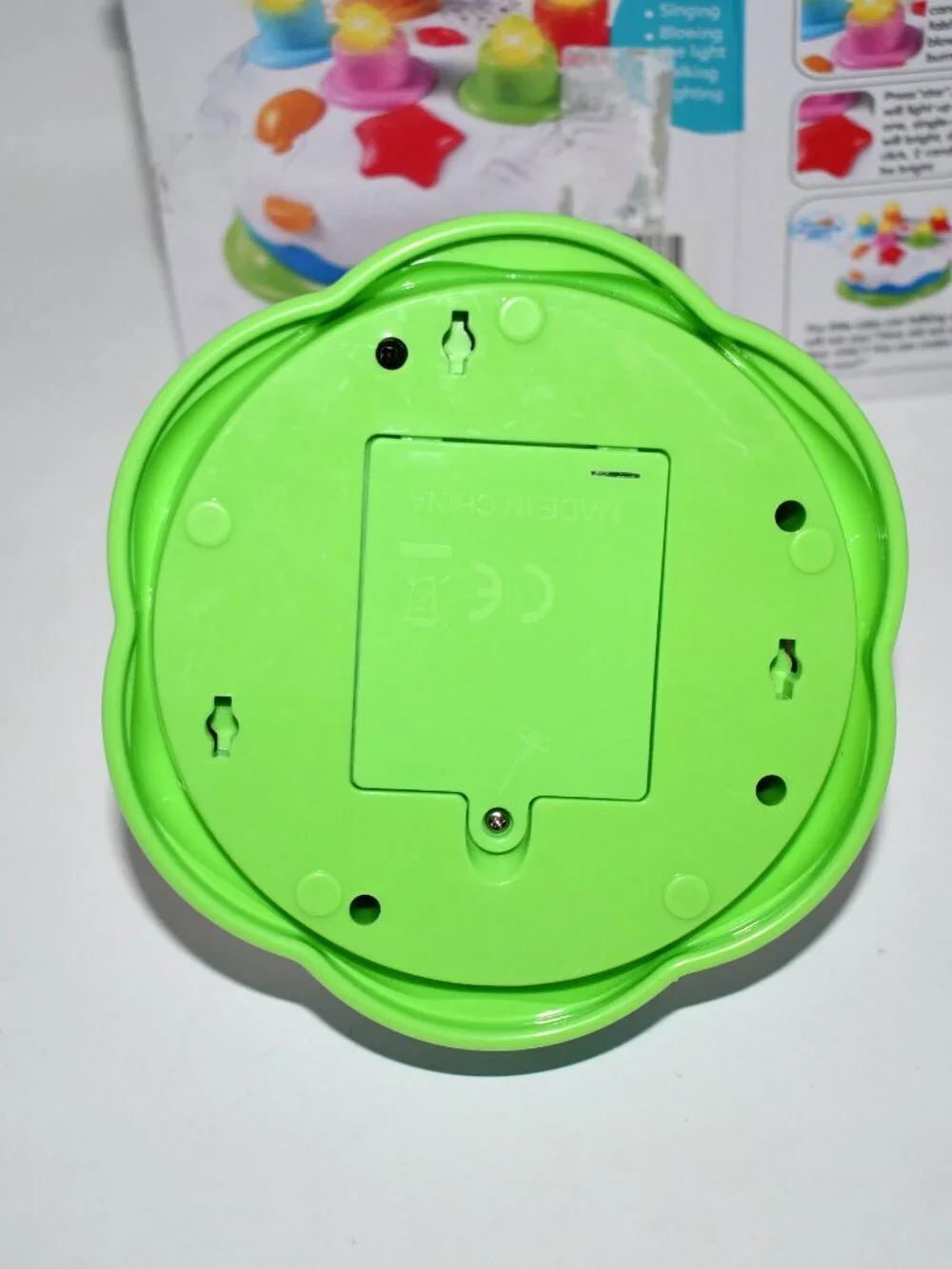 OKREVIEW First Birthday Cake Toy, Musical Light Up, Pretend Play, 18M+, Green, N